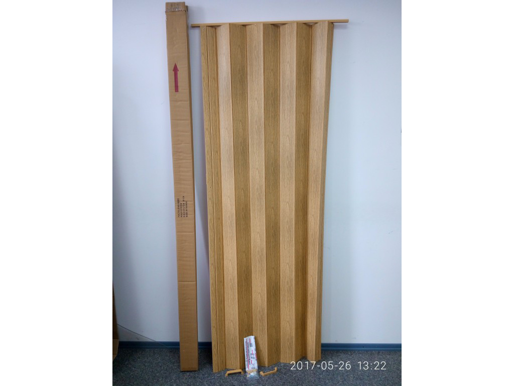 Двери-ширма 82х203 Двери-штора Цвет белый ясень В наличии более 5 цветов Двери ПВХ, фото №7