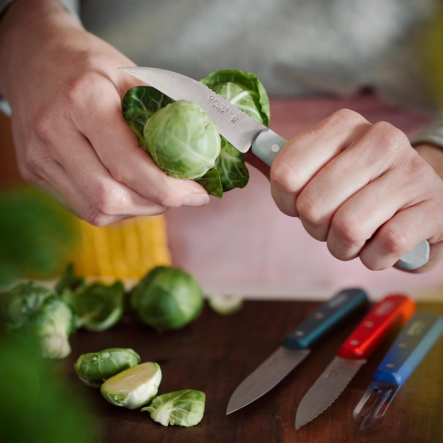 Набір кухонних ножів Opinel Essentiels DU CUISINIER 254643, 4 предмети, нержавіюча сталь, фото №5