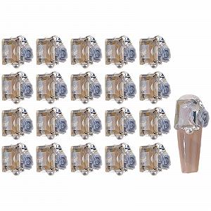 Стрази Квіткові Прямокутні Різнокольорові 4 шт - Фото 1