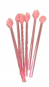 Ложка для мороженого Пластик 21 см, 6 шт, прозрачная - Фото 1