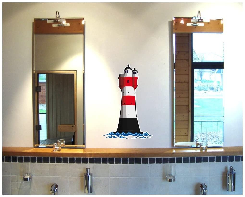 Наклейка на стіну Samunshi Lighthouse Red Sand German Bay Beacon 40 x 60 см, фото №2 Наклейка на стіну Samunshi Lighthouse Red Sand German Bay Beacon 40 x 60 см, фото №2