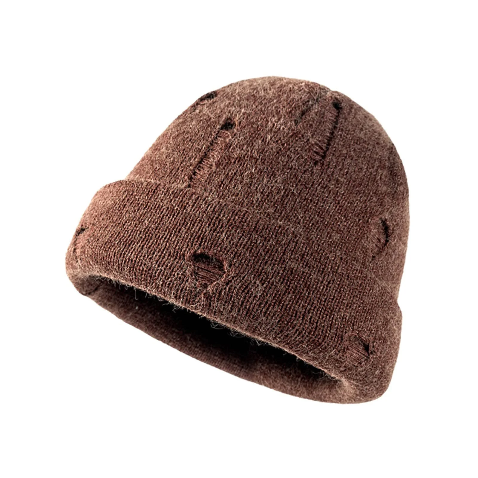 Шапка Вязаная Повседневная Теплая Унисекс Однотонная Шерстяная, фото №1 Шапка Вязаная Повседневная Теплая Унисекс Однотонная Шерстяная, фото №1