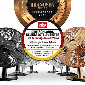 Вентилятор Настольный Brandson Retro Model 2020 Silverline synthetic.ua - Фото 1