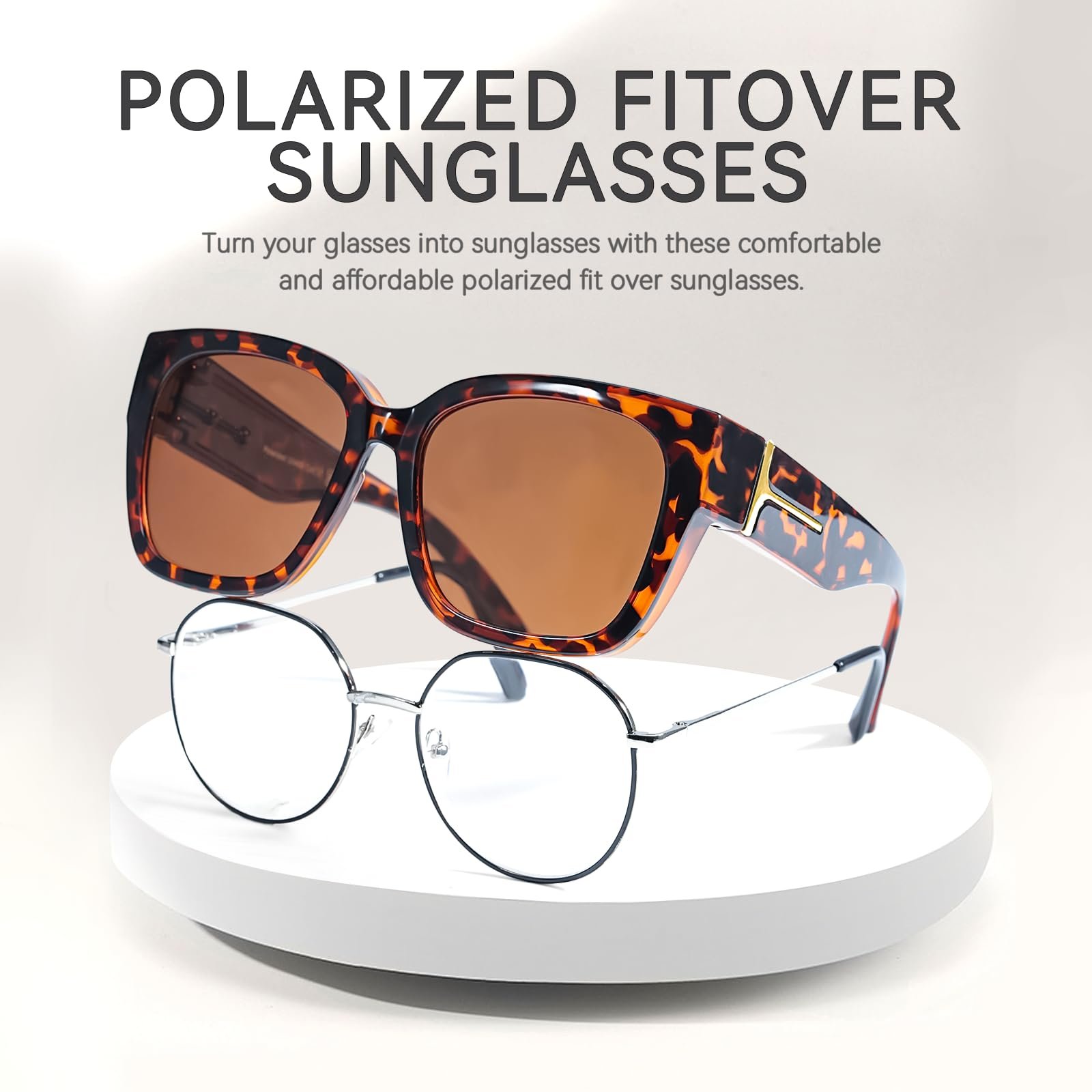 Накладные очки LVIOE для женщин, поляризованные, модные линзы, защита UV400, идеальные для ежедневного использования., фото №4