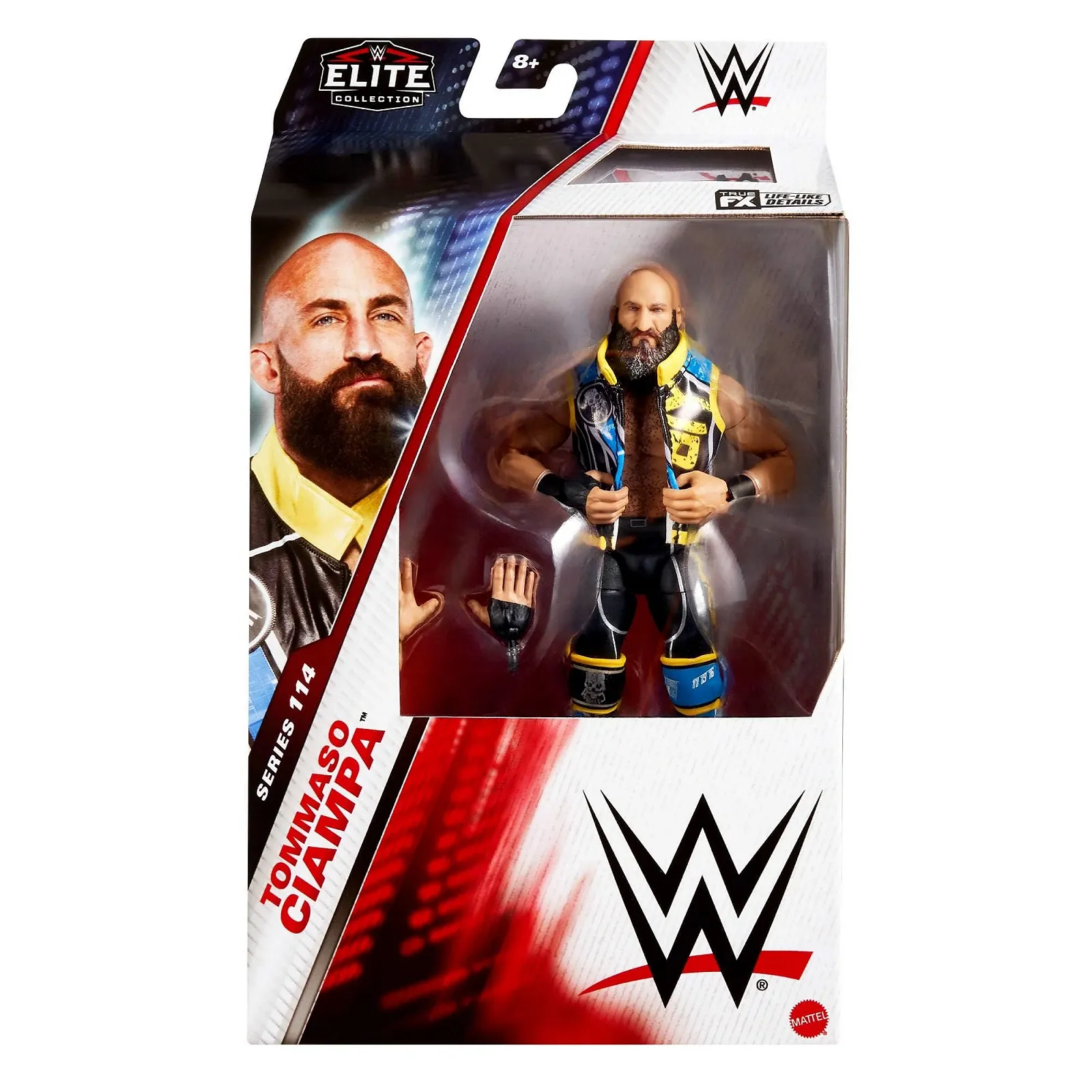 Колекційна фігурка Mattel WWE Elite Series #114 Tommaso Ciampa 15 см 25 точок артикуляції змінні руки Багатоколірний, фото №2