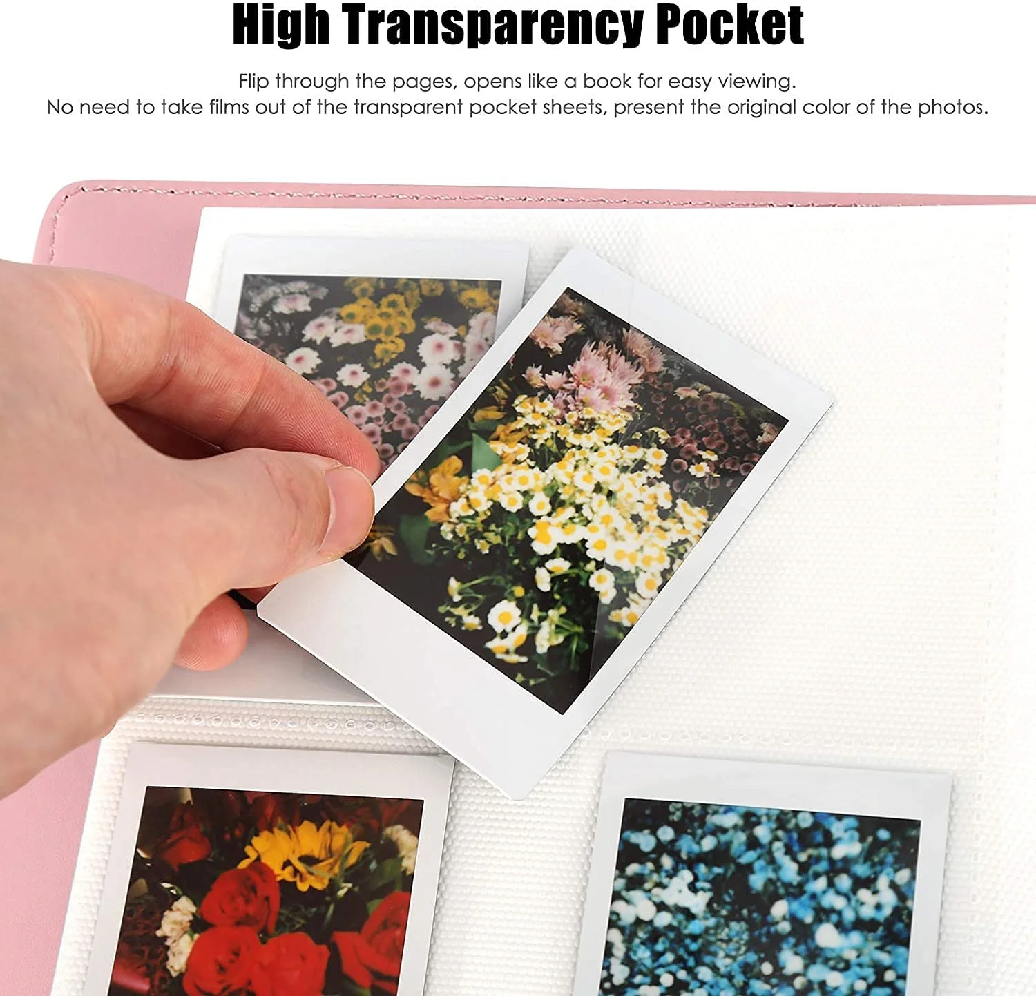 Фотоальбом для Fujifilm Instax Mini 9 8 90 40 7 11 12 Evo LiPlay, Polaroid Snap PIC-300, Kodak Zinc (54 x 86 мм) на 256 фото, фото №3
