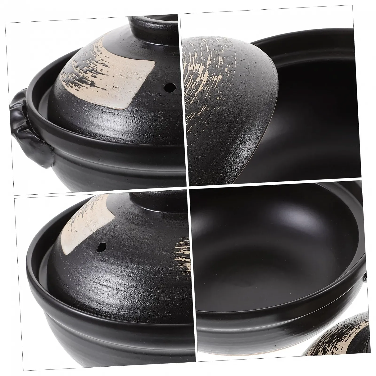 Каструля Sosoport керамічна з кришкою та ручками 900 мл, фото №9