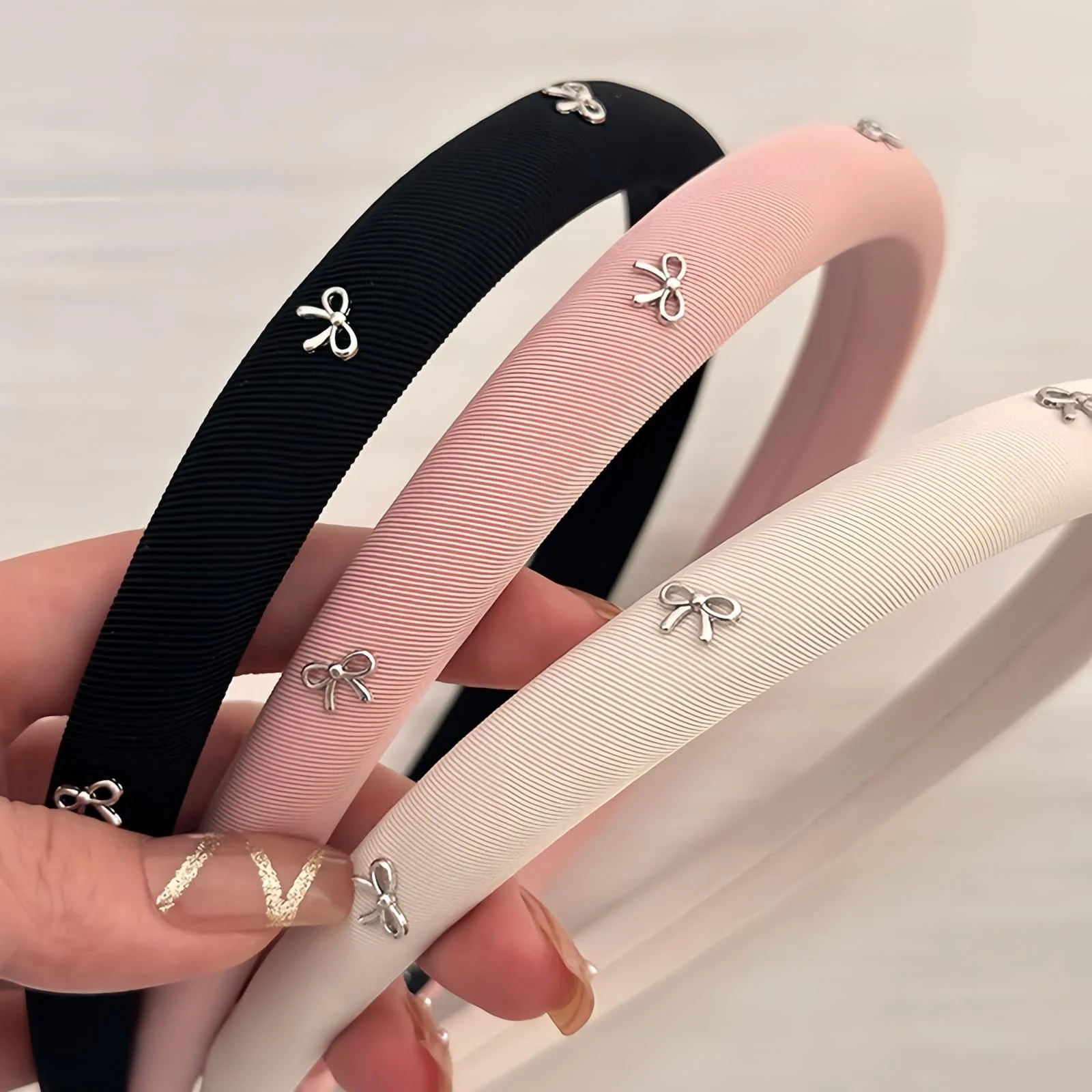 Набор обручей 3шт. Атласный, фото №3