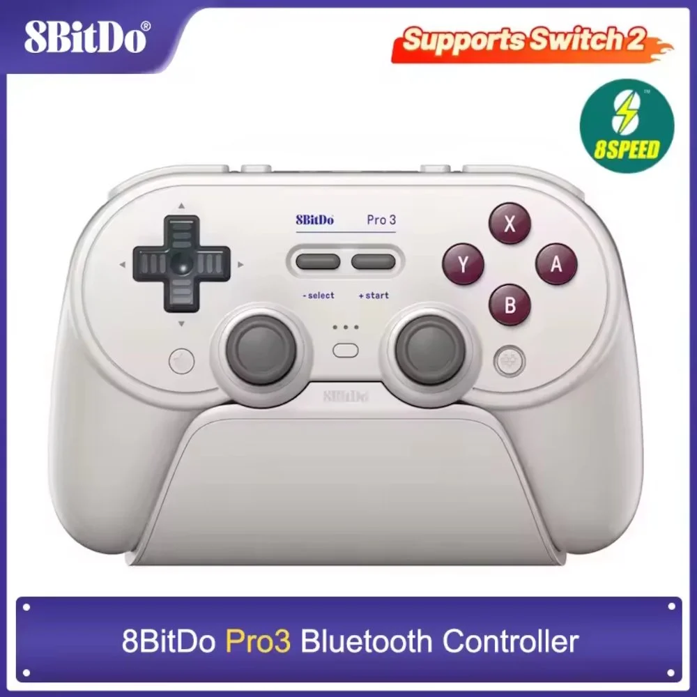 Геймпад 8Bitdo Pro 3 Classic Windows/Android/Switch 2/macOS TMR + Док-станция, фото №2