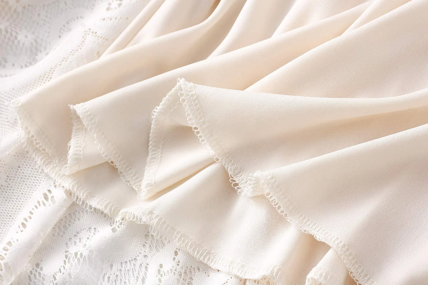 Спідниця A-силуету E-girl S0851 Максі з квітковим мереживом, фото №5