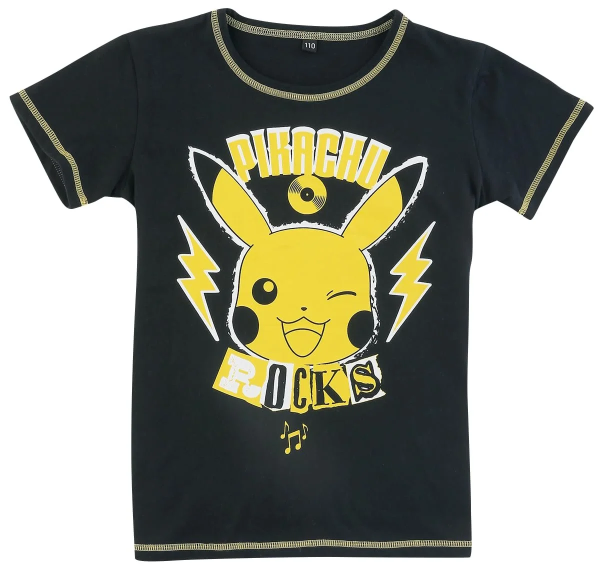 Піжама Дитяча Pokémon Pikachu Rocks Unisex Чорний/Жовтий, фото №2