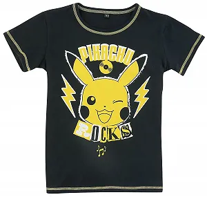 Пижама Детская Pokémon Pikachu Rocks Unisex Черный/Желтый synthetic.ua - Фото 1