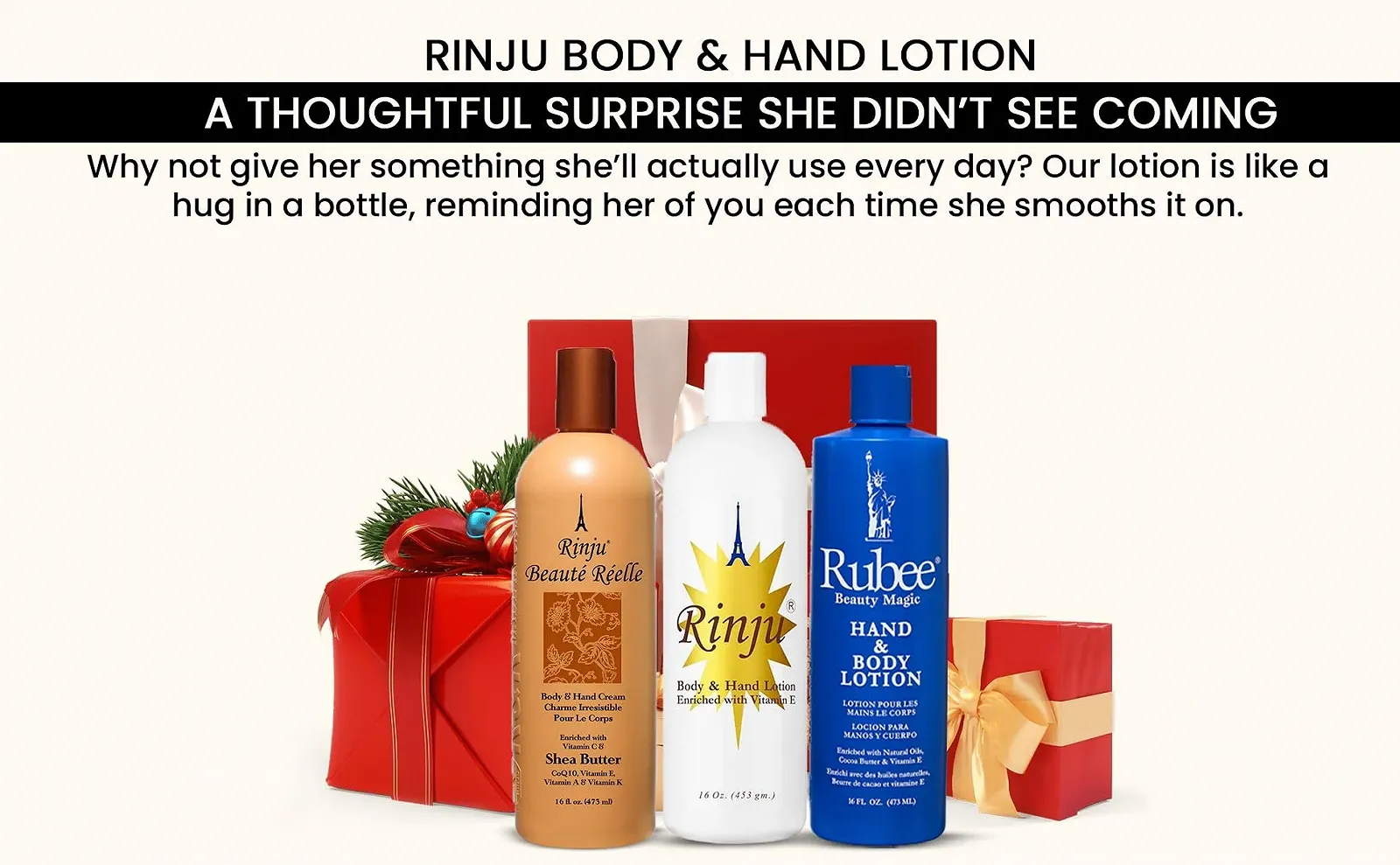 Лосьйон для тіла та рук Rinju & Beaute Reele & Rubee Beauty Magic 16 унцій (набір), фото №9