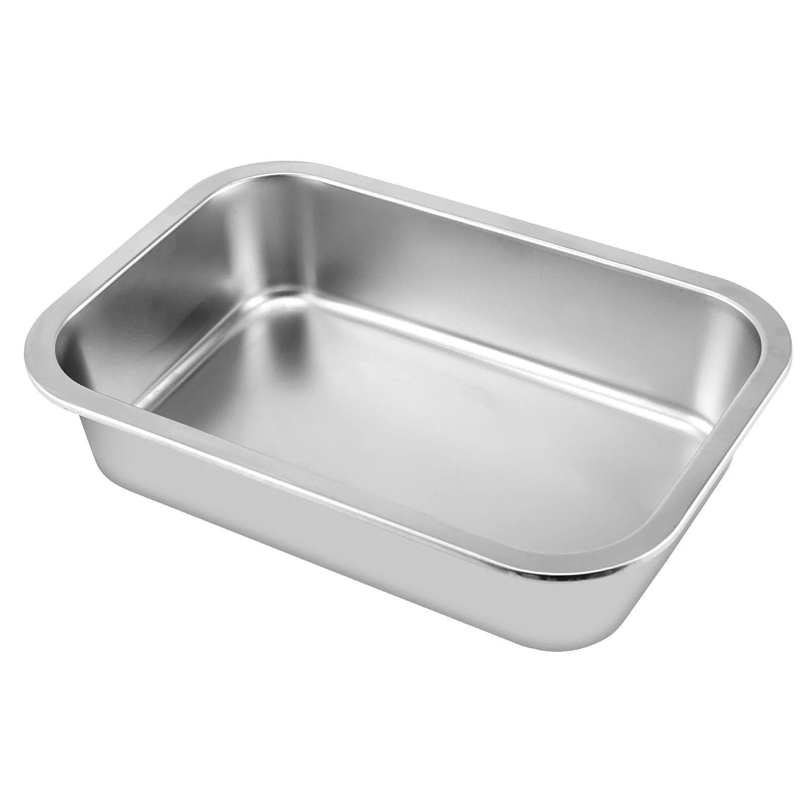 Набір форм для запікання FUNSUEI 3 шт. нержавіюча сталь 32 x 22 x 7 см прямокутні сріблястий, фото №5 Набір форм для запікання FUNSUEI 3 шт. нержавіюча сталь 32 x 22 x 7 см прямокутні сріблястий, фото №5