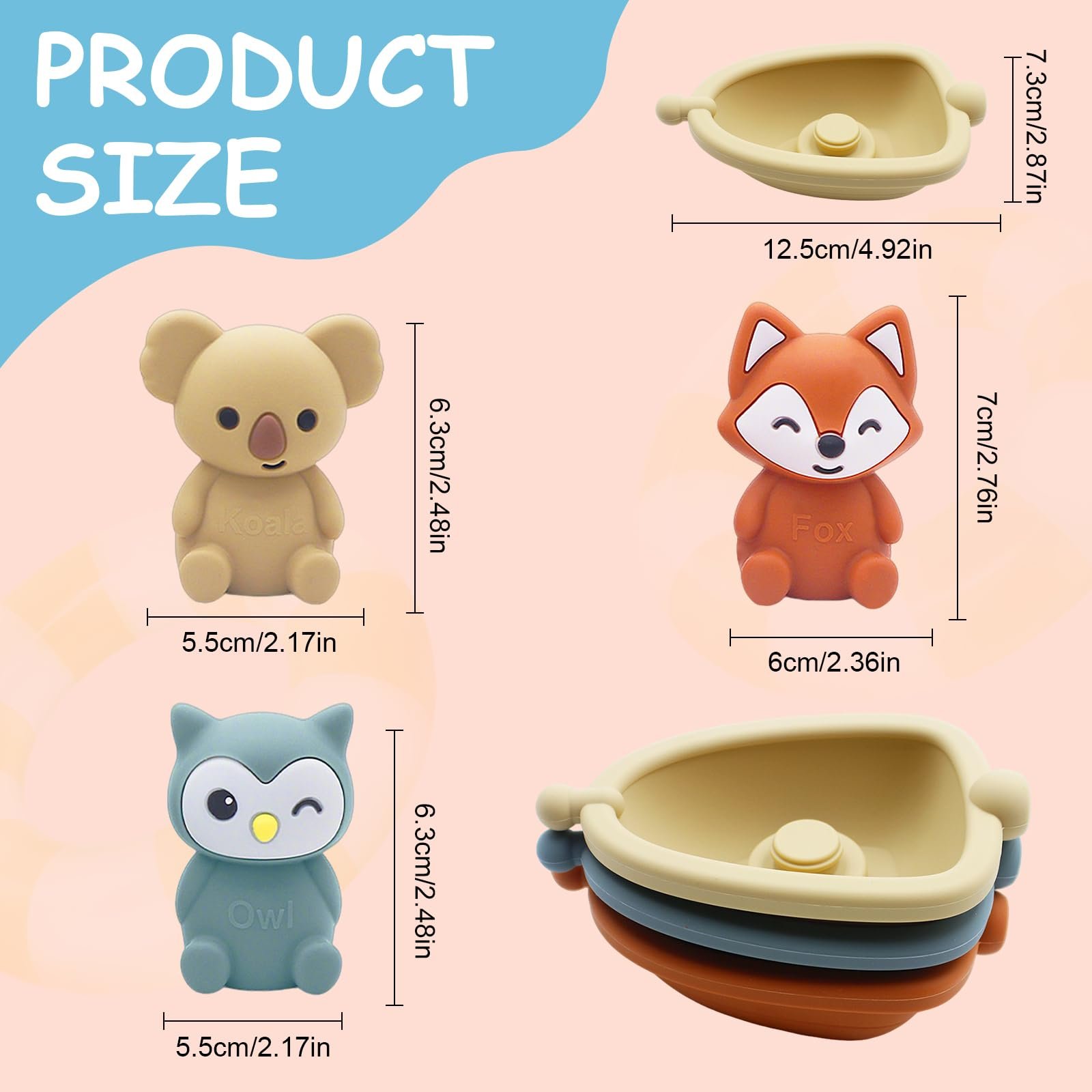 Іграшка для ванни Набір з 6, фото №2