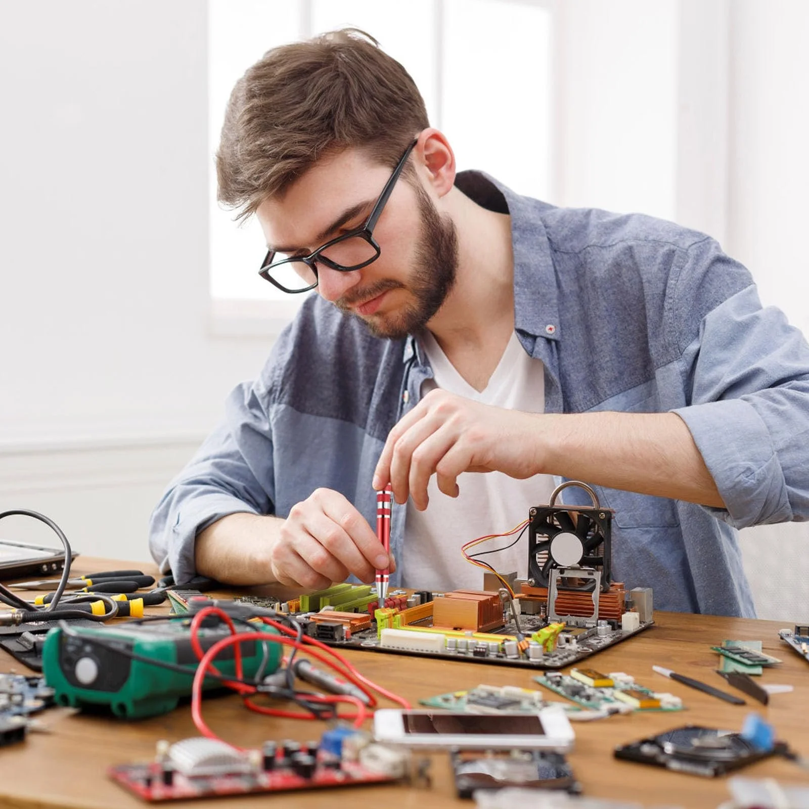 Набір міні-викруток 8-в-1 4 шт. кишенькові магнітні, фото №5