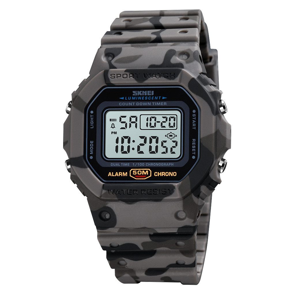 Годинник наручний Skmei 1628 Original Gray Camo 1628CMGY, фото №1