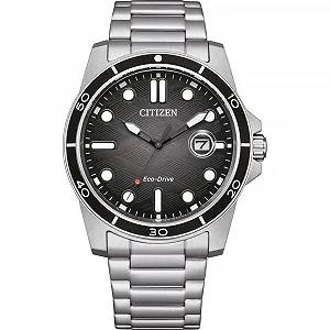 Мужские аналоговые кварцевые часы CITIZEN AW1816-89E, черные, Modern - Фото 1
