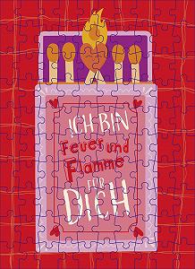 Пазл Groh Kleine Puzzle-Grüße für Verliebte Ich Bin Feuer und Flamme für Dich 100 елементів у коробці synthetic.ua - Фото 1