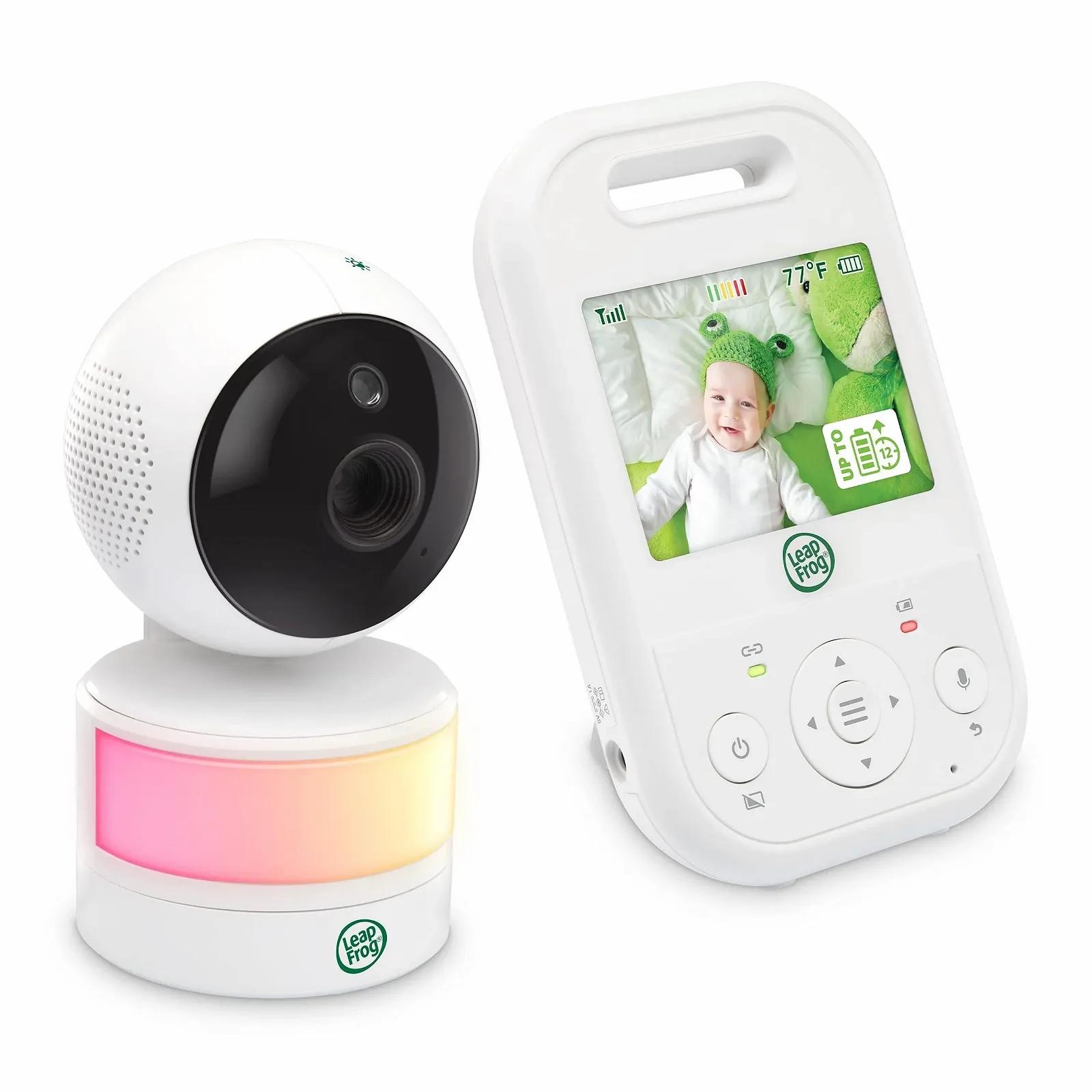 Відеоняня LeapFrog LF2513 2.8 дюйма IPS LCD Панорамування та нахил Нічне бачення 300 метрів Датчик температури, фото №13 Відеоняня LeapFrog LF2513 2.8 дюйма IPS LCD Панорамування та нахил Нічне бачення 300 метрів Датчик температури, фото №13