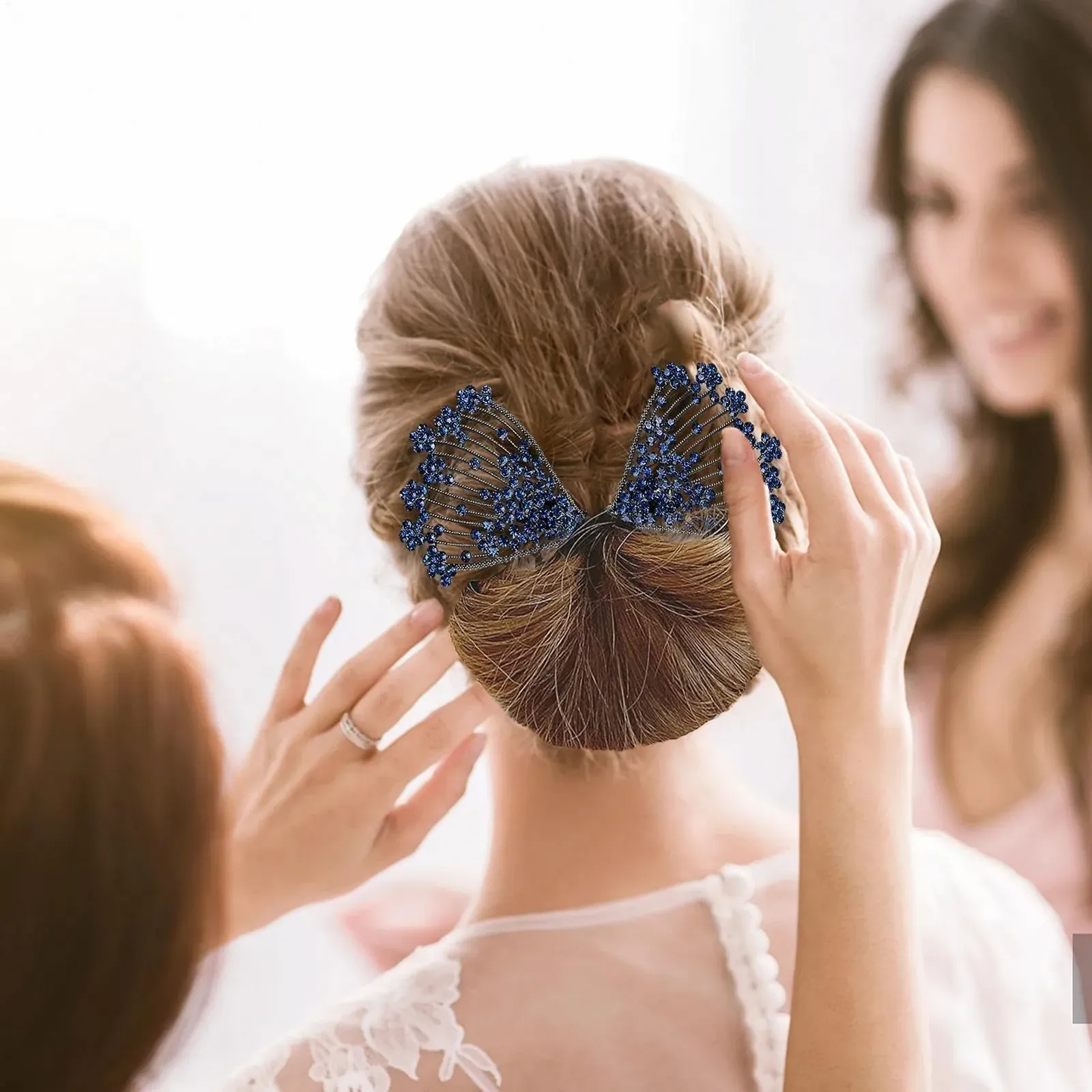 Заколка для волос со стразами, для вечеринок, ужинов, свадеб, фото №5 Заколка для волос со стразами, для вечеринок, ужинов, свадеб, фото №5