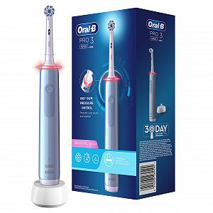 Електрична зубна щітка Oral-B PRO 3 3000 Sensitive Clean 3 режими чищення 360° Visual Pressure Control Blue - Фото 1