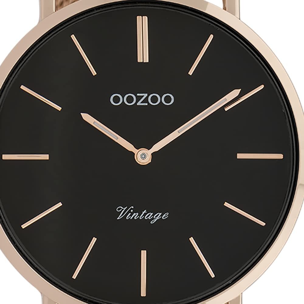 Унисекс часы Oozoo Vintage с прочным сетчатым миланским металлическим ремешком из нержавеющей стали различных размеров и покрытий, браслет, 44 мм, фото №2