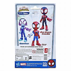 Фігурка Hasbro Marvel Spidey and His Fantastic Friends Supersized Ghost Spider, 22,5 см, різнокольоровий synthetic.ua - Фото 1