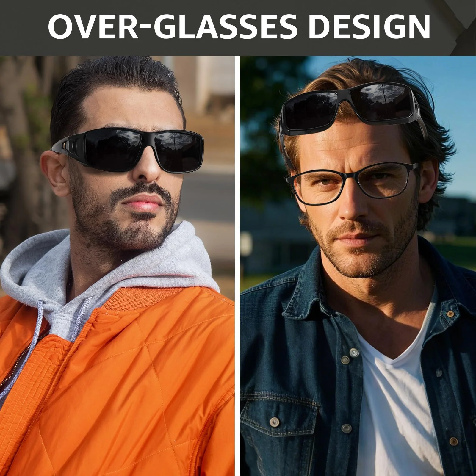 Поляризованные солнцезащитные очки TJUTR с защитой UV400, фото №2 Поляризованные солнцезащитные очки TJUTR с защитой UV400, фото №2