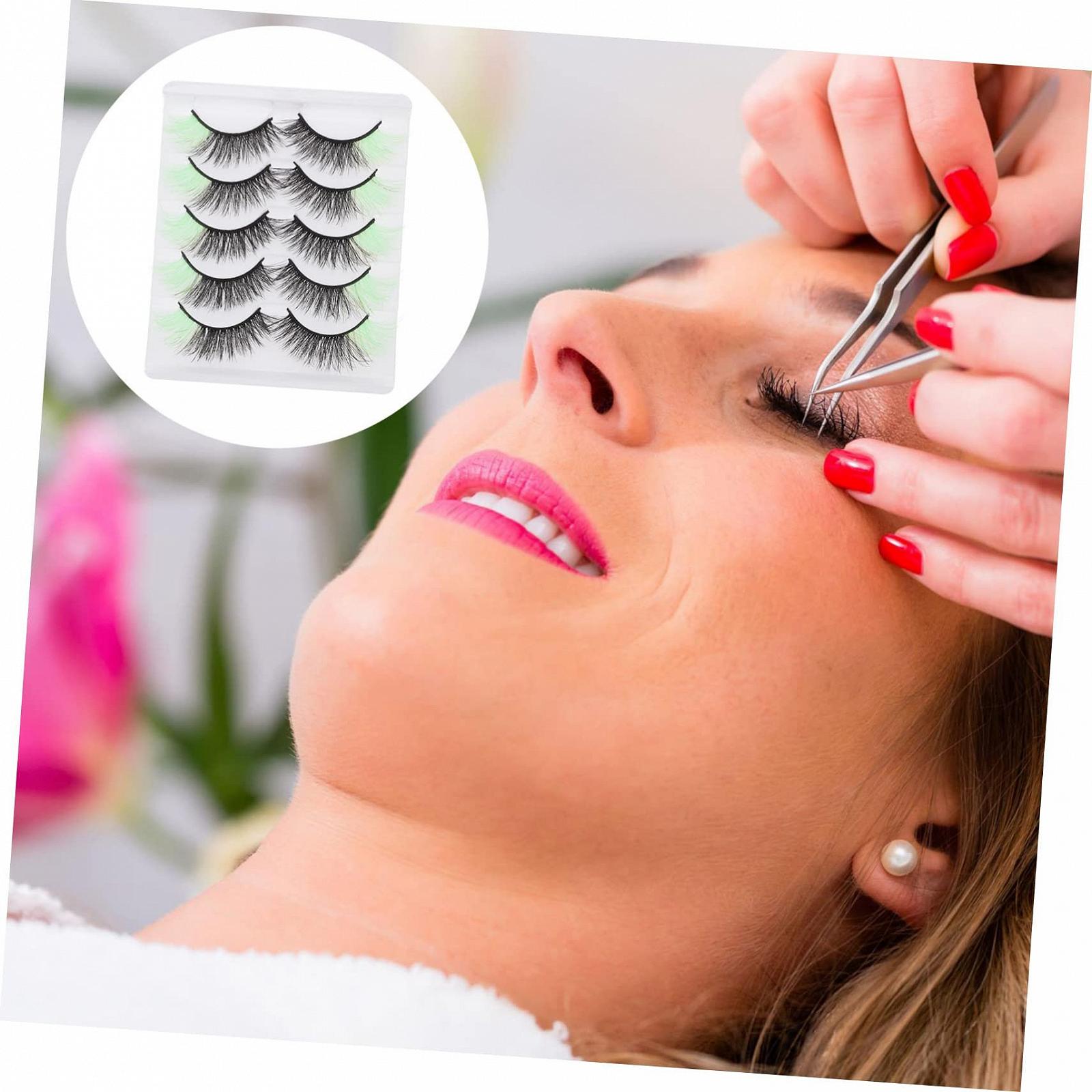 Комплект Angoily 25 Пара Кольорові Накладні Вії Набір Імітація, фото №4