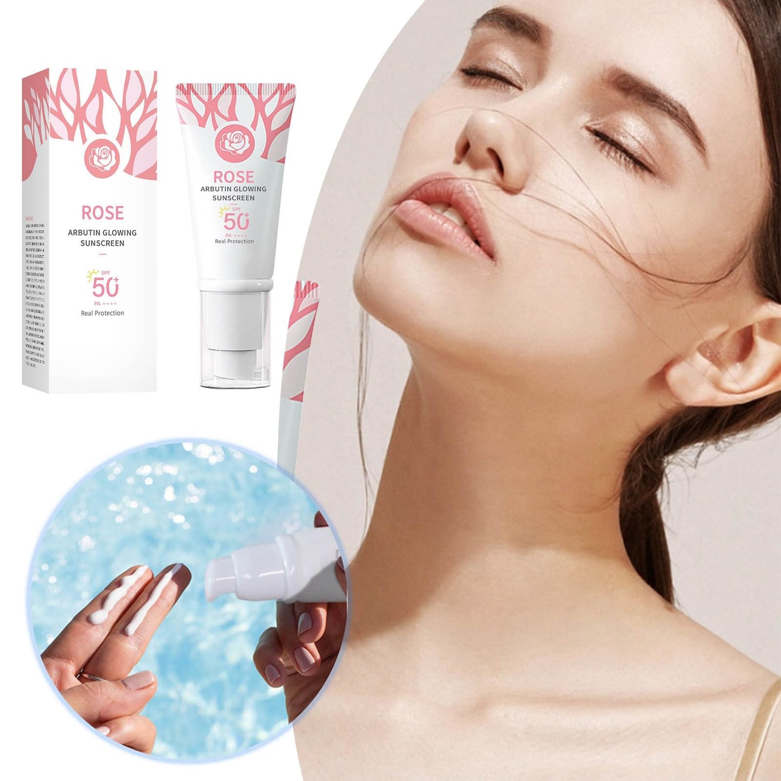 BB Крем Strawberry Arbutin Sunscreen Insulated Non-Greasy Clear Moisturising Insulated UiD563 Рожевий, Один Розмір, фото №3