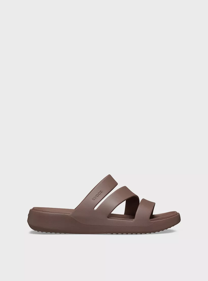 Шльопанці Getaway Strappy MtP 209587-0LF-Truffle CROCS W4Коричневий 34, фото №2