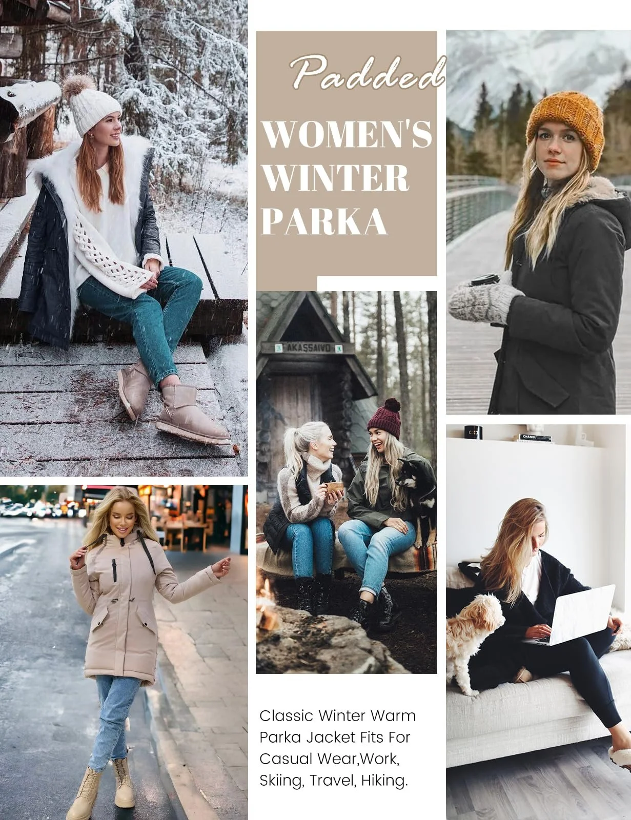 Жіноча зимова куртка TOMEEK, фото №7