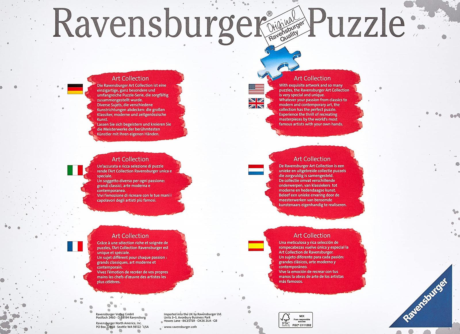 Пазл Ravensburger Art Collection The Great Wave Off Kanagawa 1000 елементів 70 x 50 см, фото №3