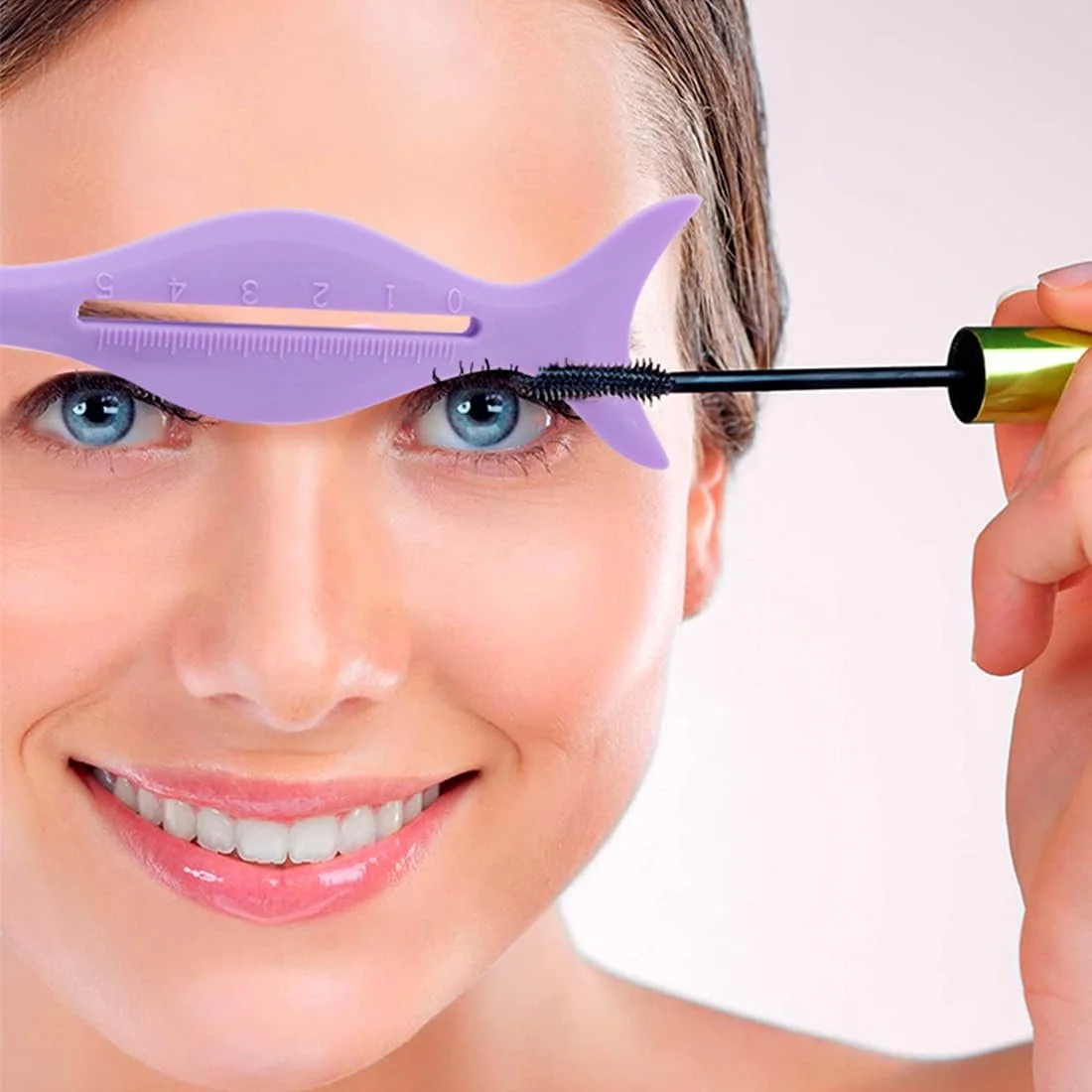 Трафарет для подводки EODKSE Уникальный силиконовый Фиолетовый инструмент 1 шт, фото №3