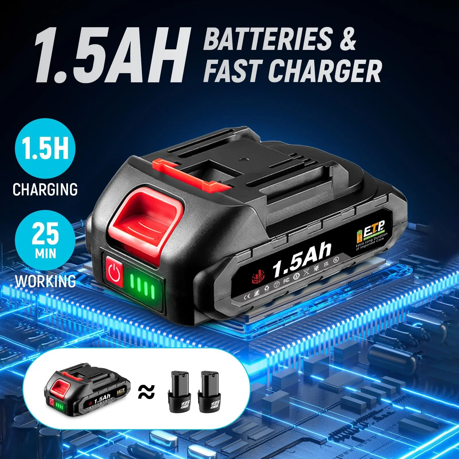 Сучкоріз ONEVAN Акумуляторний 28 мм, фото №1