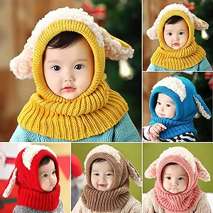 Тепла вовняна шапка для дівчинки synthetic.ua - Фото 1