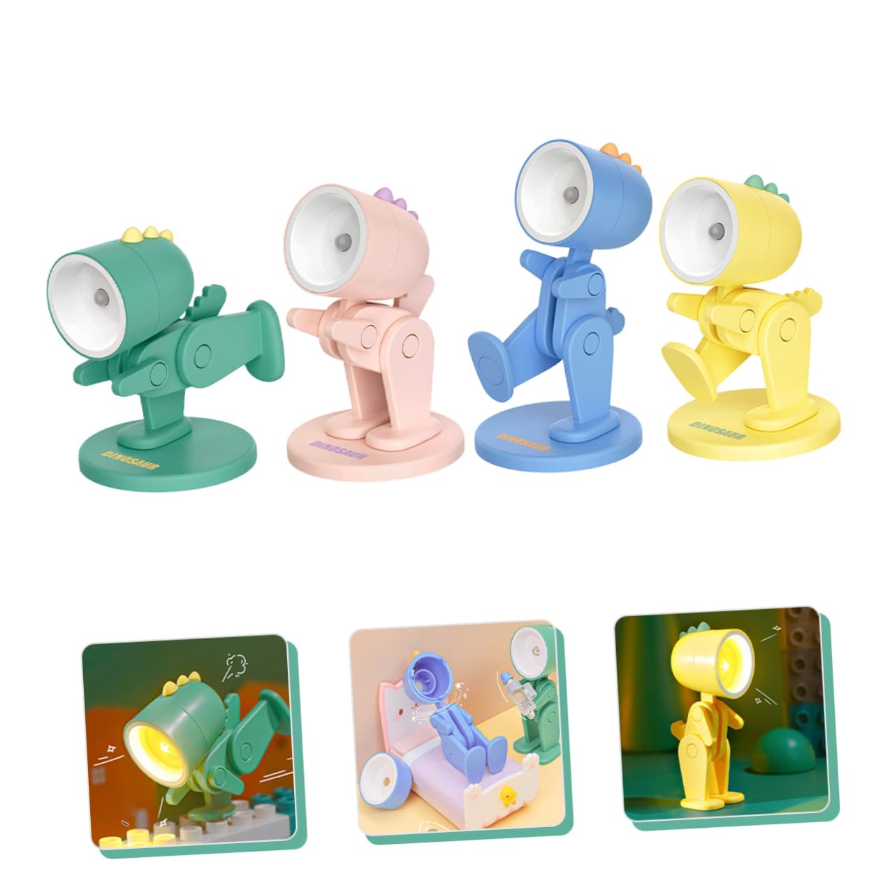 Настольная лампа DOITOOL Dinosaur LED Night Light для детей ABS и PVC Упаковка из 8 штук, фото №6 Настольная лампа DOITOOL Dinosaur LED Night Light для детей ABS и PVC Упаковка из 8 штук, фото №6