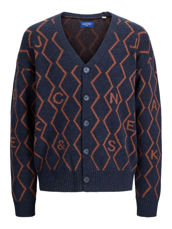 Кардиган Jack&Jones KNIT CARDIGAN KA KNT21 Темно-синій XL, фото №4