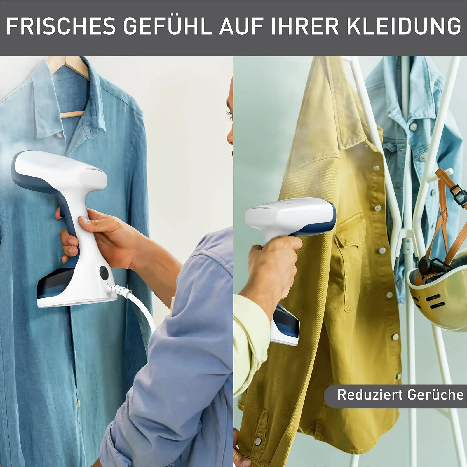 Вертикальный отпариватель Tefal Access Steam Easy DT7170 1400 Вт 25 г/мин Белый/Синий, фото №5