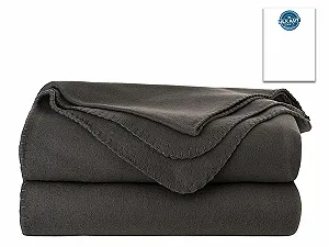 Одеяло Tarrington House Fleece 150 x 200 см Антрацит synthetic.ua - Фото 1