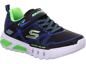 Кроссовки Skechers Flex-Glow-90542L для мальчиков, Антрацитовый Оранжевый synthetic.ua - Фото 1