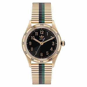 Повседневные часы adidas AOSY225262I, золотой/черный/зеленый, AOSY22531-AMZUK - Фото 1