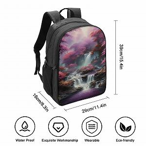 Ранець RSIUUODNF Waterfall для хлопчиків та дівчаток підлітків, 40x28x16 см synthetic.ua - Фото 1