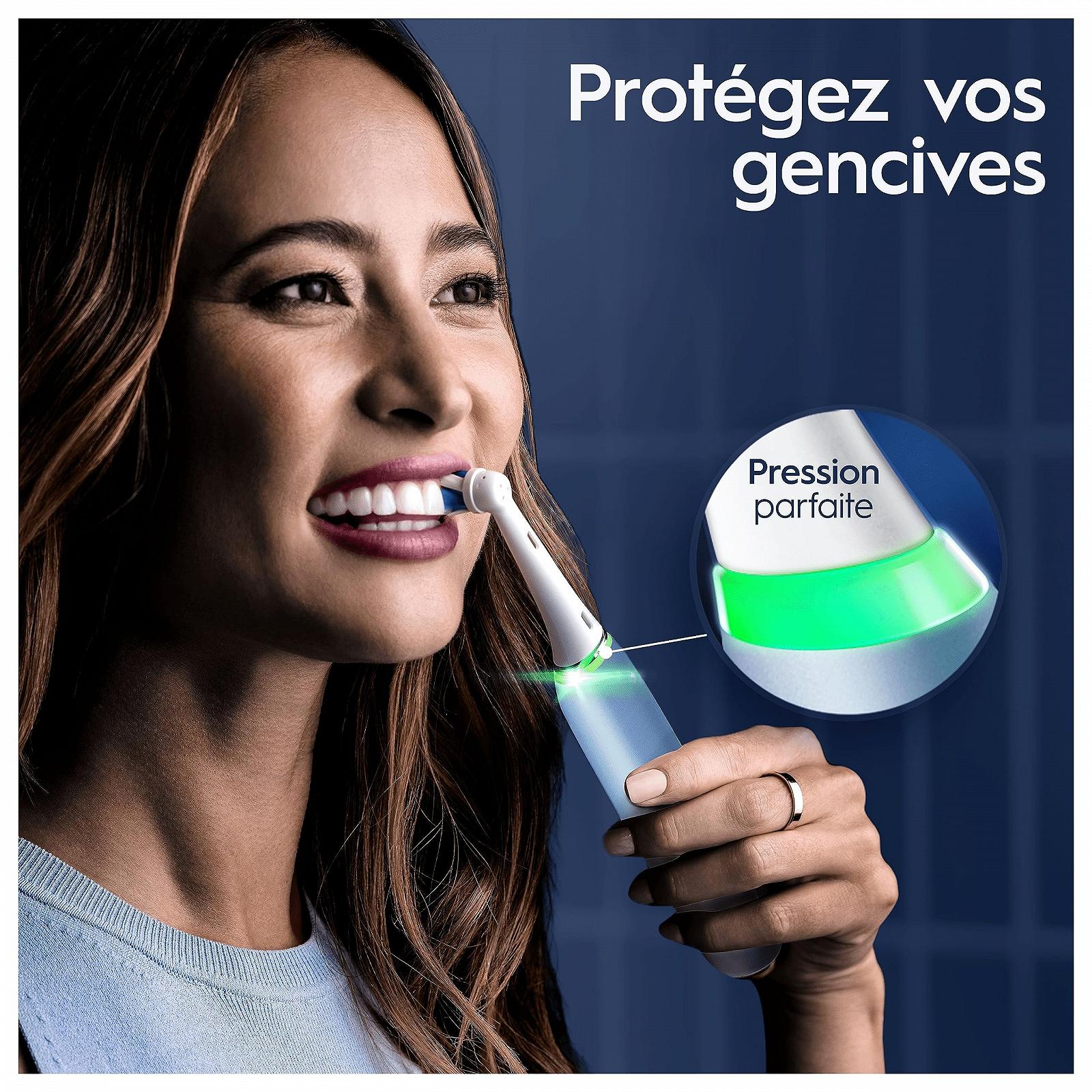 Зубная электрощетка Oral-B iO Series 9 Special Edition, Bluetooth, 7 режимов, 1 дорожный футляр, 1 сумка, синий, фото №3