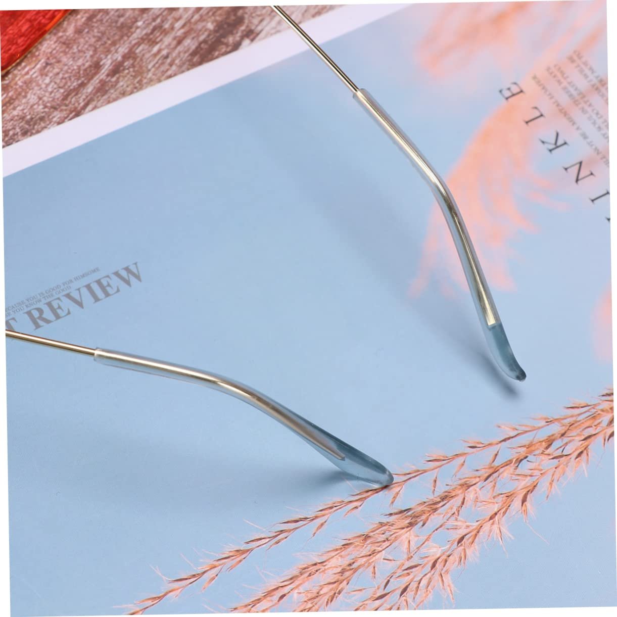 Набір окулярів PACKOVE 2 шт. Квадратна оправа Прозорі лінзи Сонцезахисні, фото №2