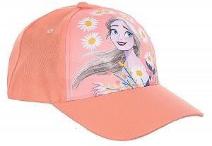 Дитяча шапка Крижане серце для дівчаток Elsa Frozen Синьо-помаранчева (3-9 років) - Фото 1