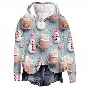 Жіноче Різдвяне Худі Пуловер Елегантний - Фото 1