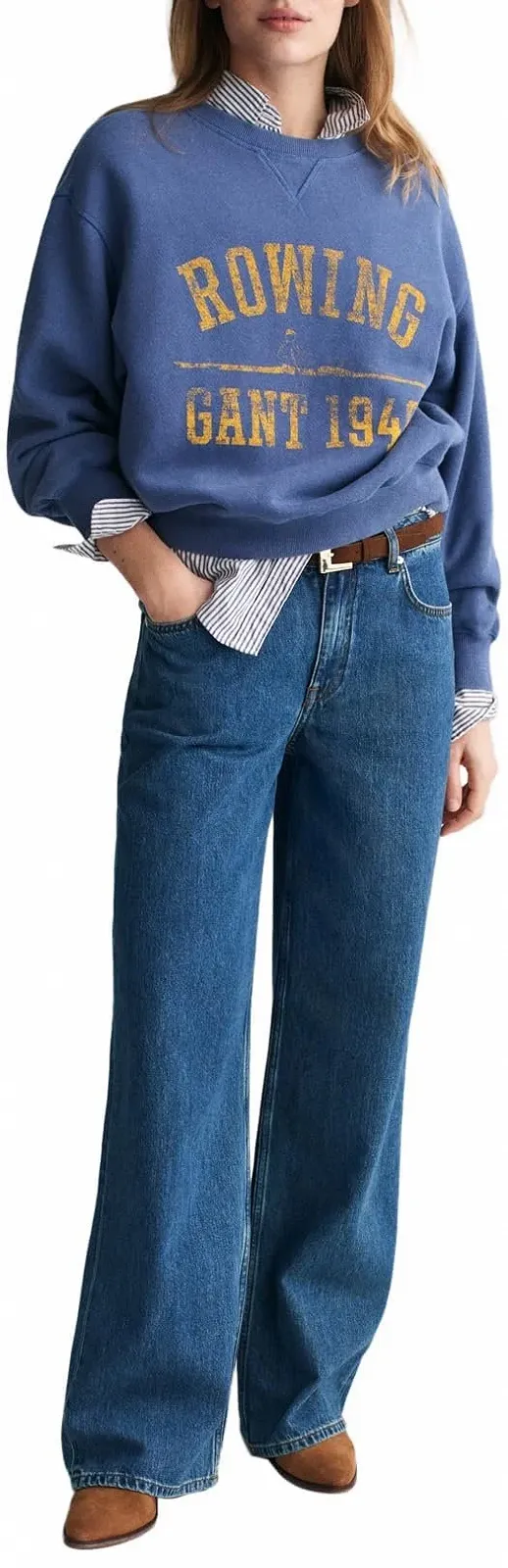 Женский Свитшот GANT Graphic C-Neck, фото №6