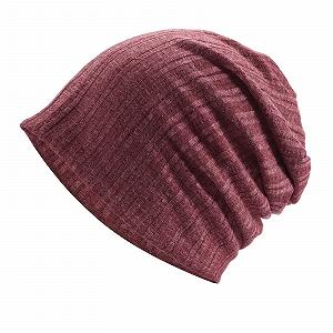 Шапка вязаная Однотонная Красный - Фото 1